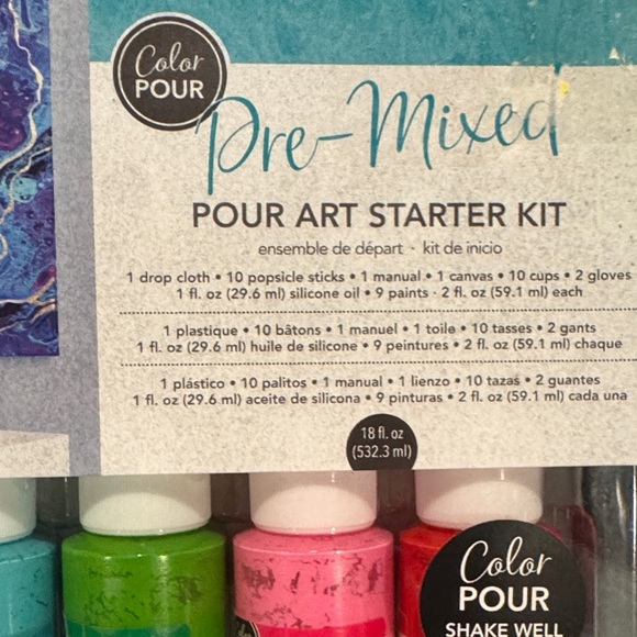 Pre-Mixed Pour Art Starter Kit - Multicolor - Picture 3 of 4